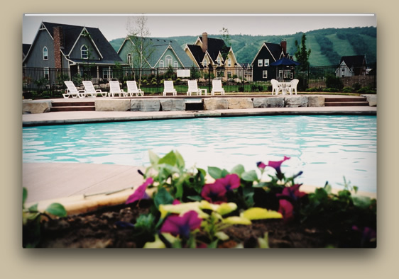Pool at Snowbridge, Blue Mountain.
